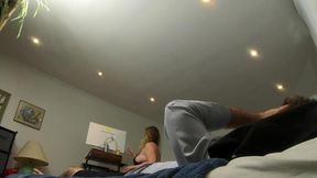 stepmom gives stepson the wrong and helps him cum