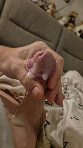 Who wants to lick it clean? - I&#039;m jerking off and cumming horny again