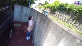 Slick Outdoor Tease with a Pink Tipped F Cup Beauty Soaked in Oil Part 1