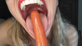 Hotdog sucking