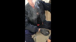 wank and smoke