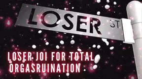 Loser JOI for Total Orgasruination