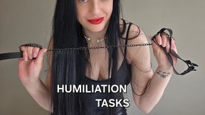 Humiliation tasks