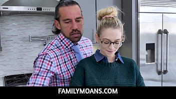 FamilyMoans -  Stepdad banging his sexy hot stepdaughter Lily Larimar