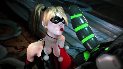 Harley Quinn X Cyber Grid: Doggy, Deepthroat, Riding (3D Gameplay) 60 Fps