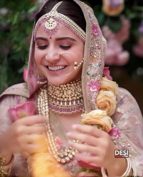Bride in traditional Indian wedding attire