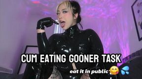 Cum eating gooner task