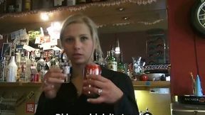 Blonde cutie sucks like a vacuum cleaner and fucks like a tart