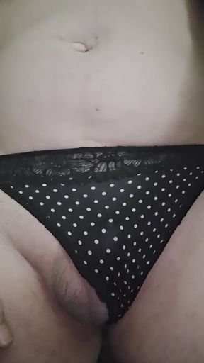 Sissy April's little cock 3inchs