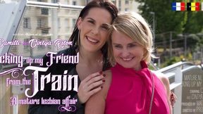 ”Two mature friends have a naughty lesbian affair at home”