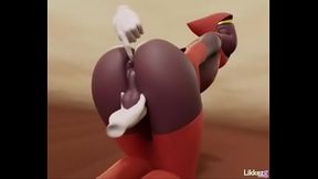 Brown trap fisted and pounded