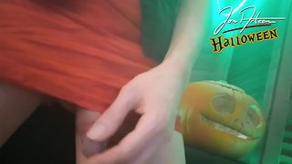 Boy devil jon arteen does halloween striptease, crossdresses, shows his