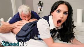 BreedMe- Chanel Camryn Pussy Stretched & Creampied by Mature Doctor