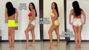 Cum or Deny? Frustrating Bikini Try-On (Heavily Censored)
