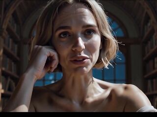 We Are Alone In This Library And My Lewd Stepsister Has Her Needs - Breasty Blond Gets Anal Pounded And Creampied Behind The Shelves - ATKINS HEAVEN [AI]