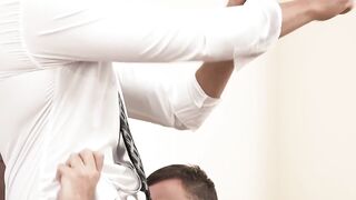 "Bearded Daddy Adam Snow Fucks Young Twink Marcus River's Ass Hard"