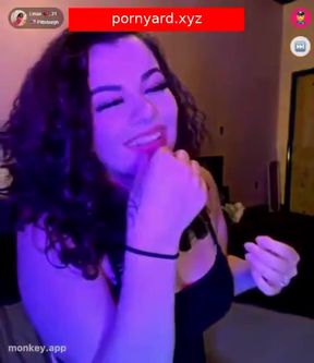 Amateur teen flashes webcam in homemade video