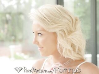 PUREMATURE Wet Creampie Aged Golden-haired Banged