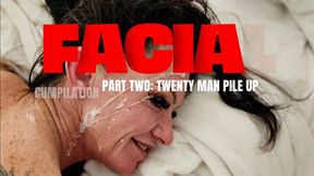 Facial Cumpilation Part Two: Twenty Man Pile Up