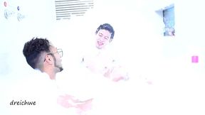 lots of foam in the jacuzzi part 2