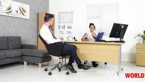 ”Big Boobed Boss Banged Hard - Harmony Reigns”