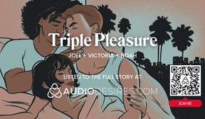 asmr audio porn risky first time mmf threesome at a party  bisexual teasing