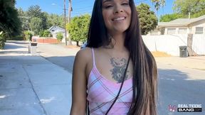 Charming Fit Latina Chick Ada Lyn Sucks a Cock Outdoor & Indoor, Rides It Wildly & Gets Facialized