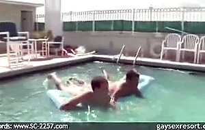 Guy gets rammed in the back door.