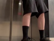 Playing at the hotel elevators and got scared I got caught🤭