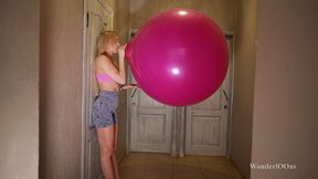 Jenny huge B2P in the hallway