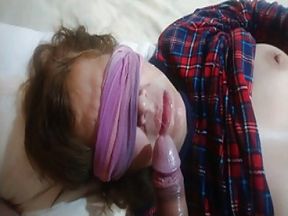 My Friend Puts His Big Cock in My Wife's Mouth and Cums
