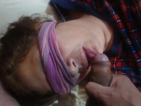 My Friend Puts His Big Cock in My Wife's Mouth and Cums