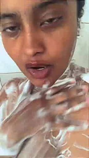 Taking a shower