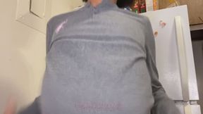 Mommy Rewards GoodBoi with Sloppy Messy Titty Worship Closeup n Dirty Talking n Throatfuck