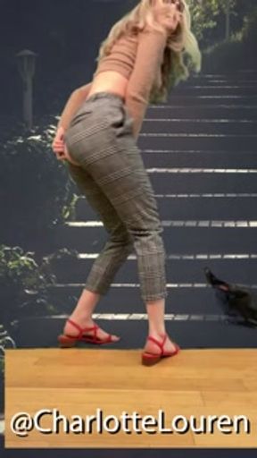 TikToker's pants split open during dance | Embarassed Naked Female