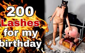 200 Lashes Femdom Slave Punishment