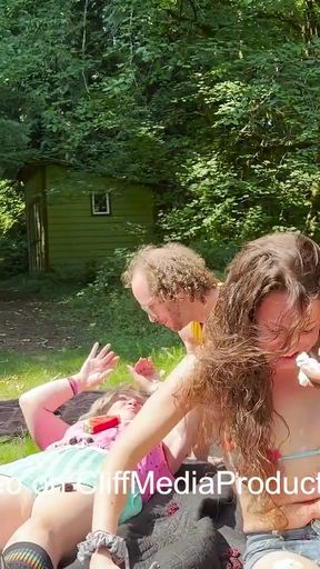 Unforgettable moment from &quot;Fruit Salad: A Queer Outdoor Picnic Orgy - Cliff Media&quot;