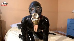 Rubber Catsuit Fuck with Gasmask