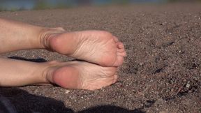 foot play on beach (1080p)