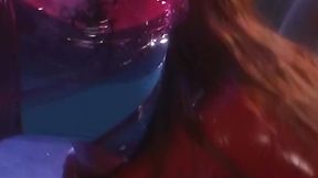 Redhead Femdom Dominates Bound Sub