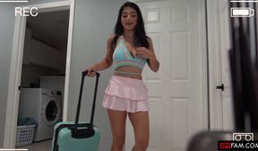 stepsis snuck in beach shower with stepbro