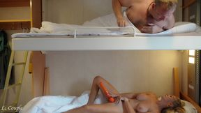 Sharing cabin and bunk bed with sexy female friend - roleplay