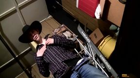 Pissing &amp; Cumming in the Garage