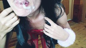 BBC Cumming in a Hot Girls Mouth - Home Made