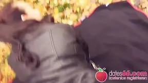 Thicc German MILF gives public bj and gets banged hard in the outdoors