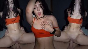 Spanish College Fuck Slut Loves Cum Facials