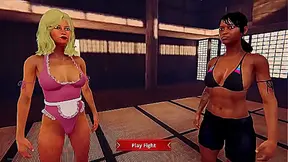 Faye Clashes With Dela in Heated Nude Battle – Sensual 3D Encounter