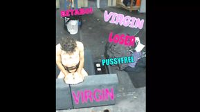 Loser has first titty fuck, with fake silicone boobs.