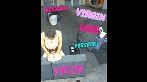 Loser has first titty fuck, with fake silicone boobs.