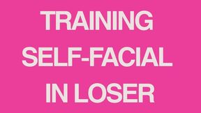 Cum Slut Training Self-Facial In Loser Position 9mins